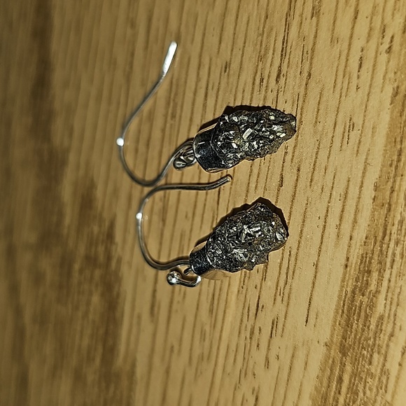 Pyrite earrings - Picture 4 of 4